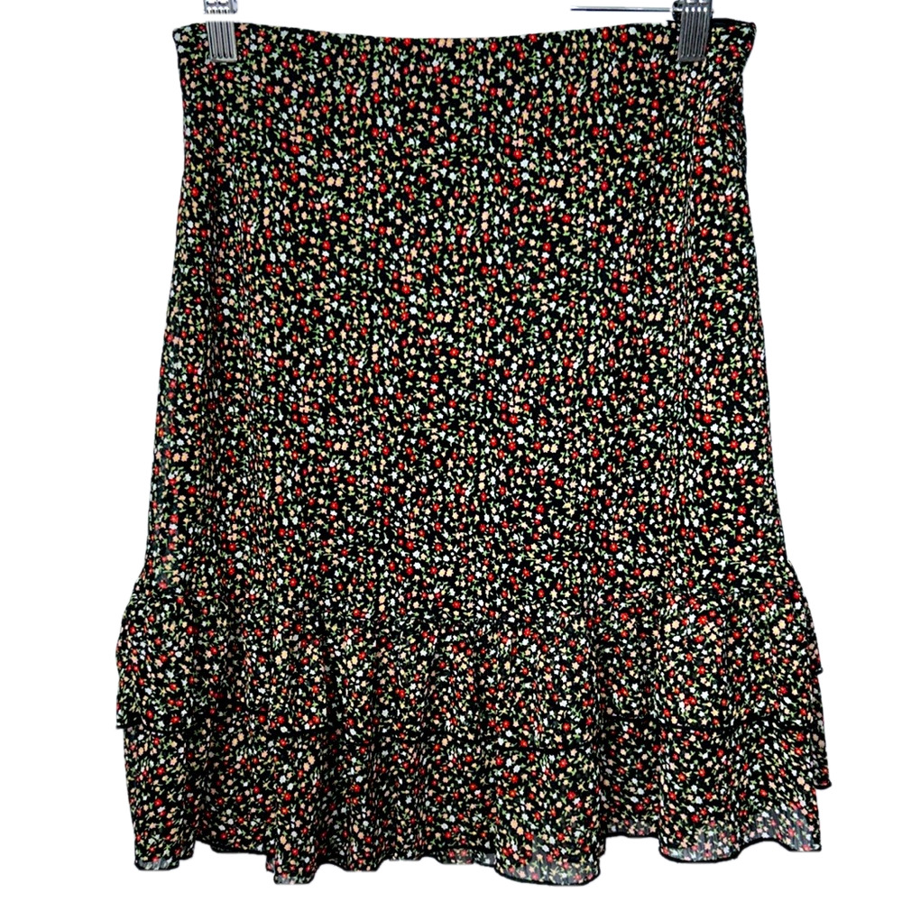 Beechers Brook Floral Ruffle Skirt